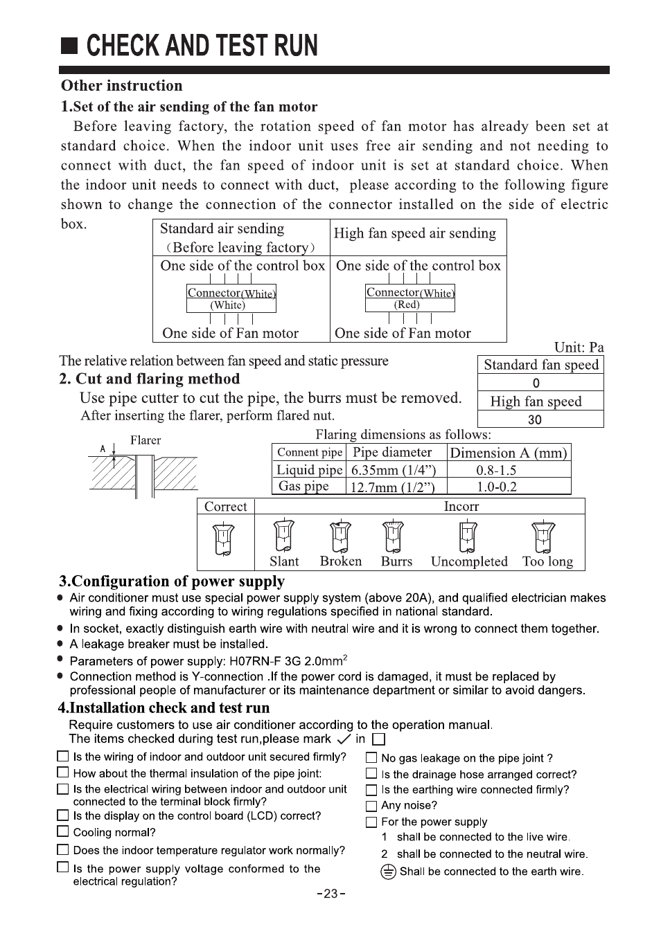 haier Duct Type Air Conditioning No. 0010572410 User Manual | Page 24 / 24