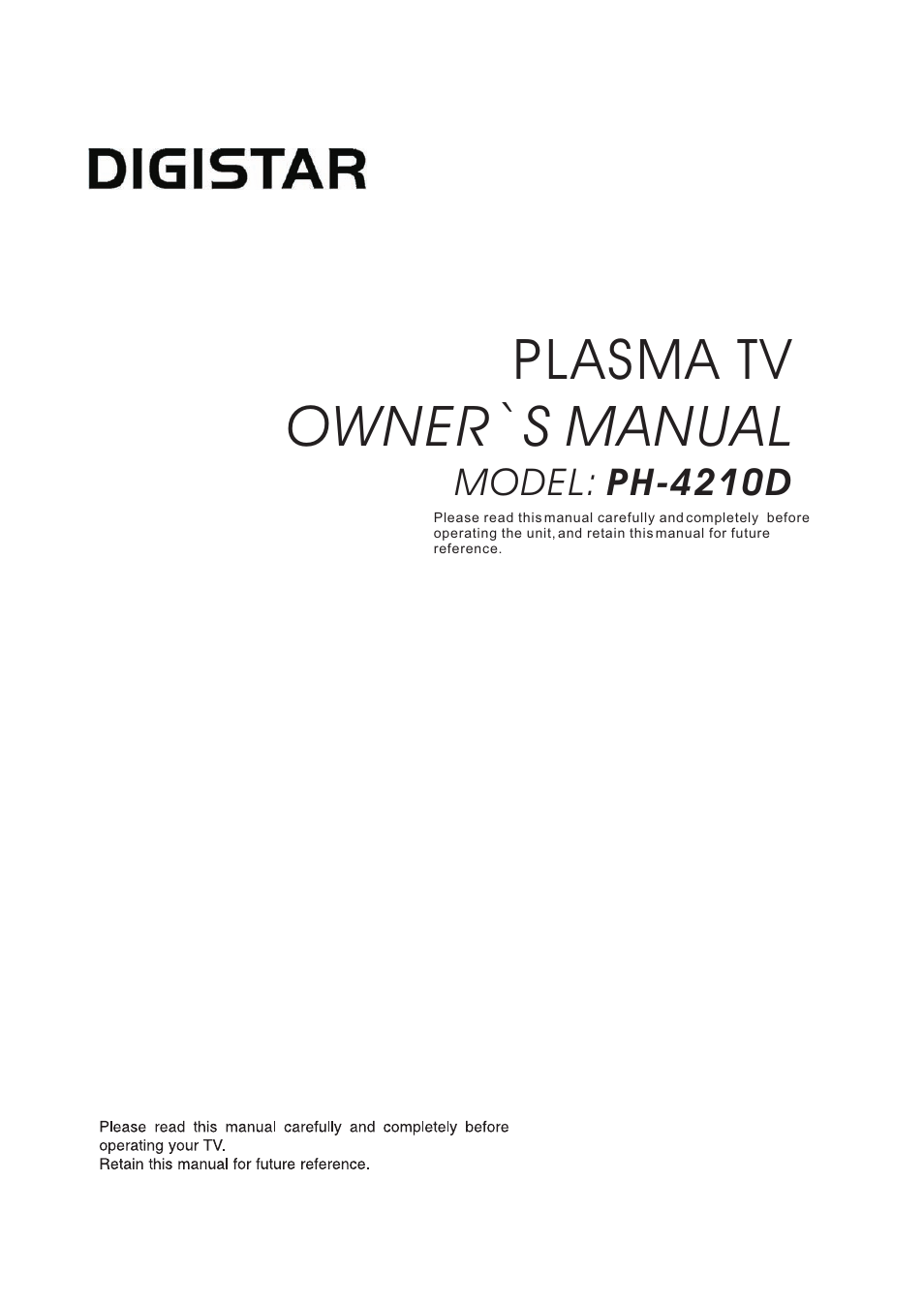 haier PH-4210D User Manual | 34 pages