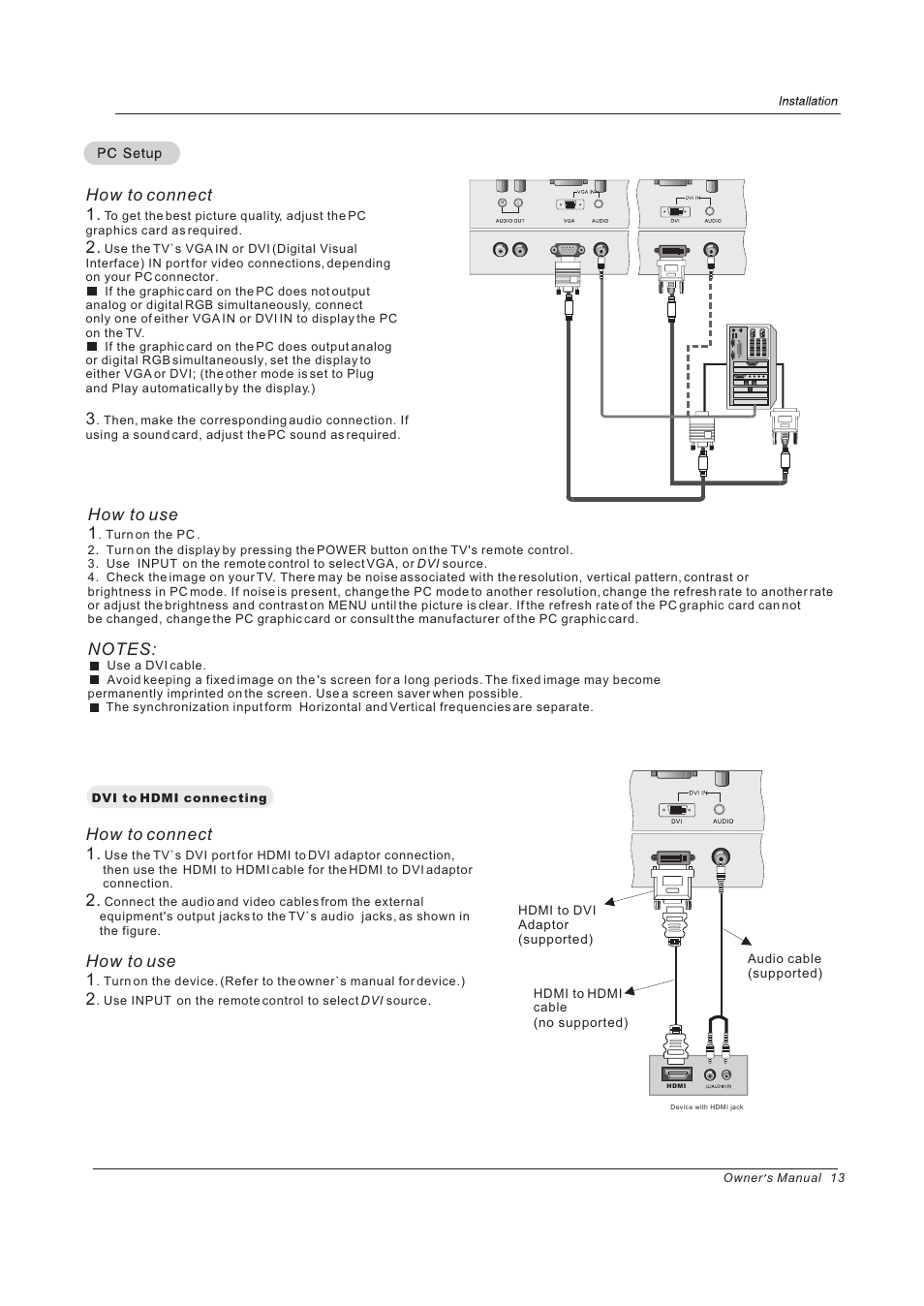 How to connect 1, How to use 1 | haier PH-4210D User Manual | Page 13 / 34