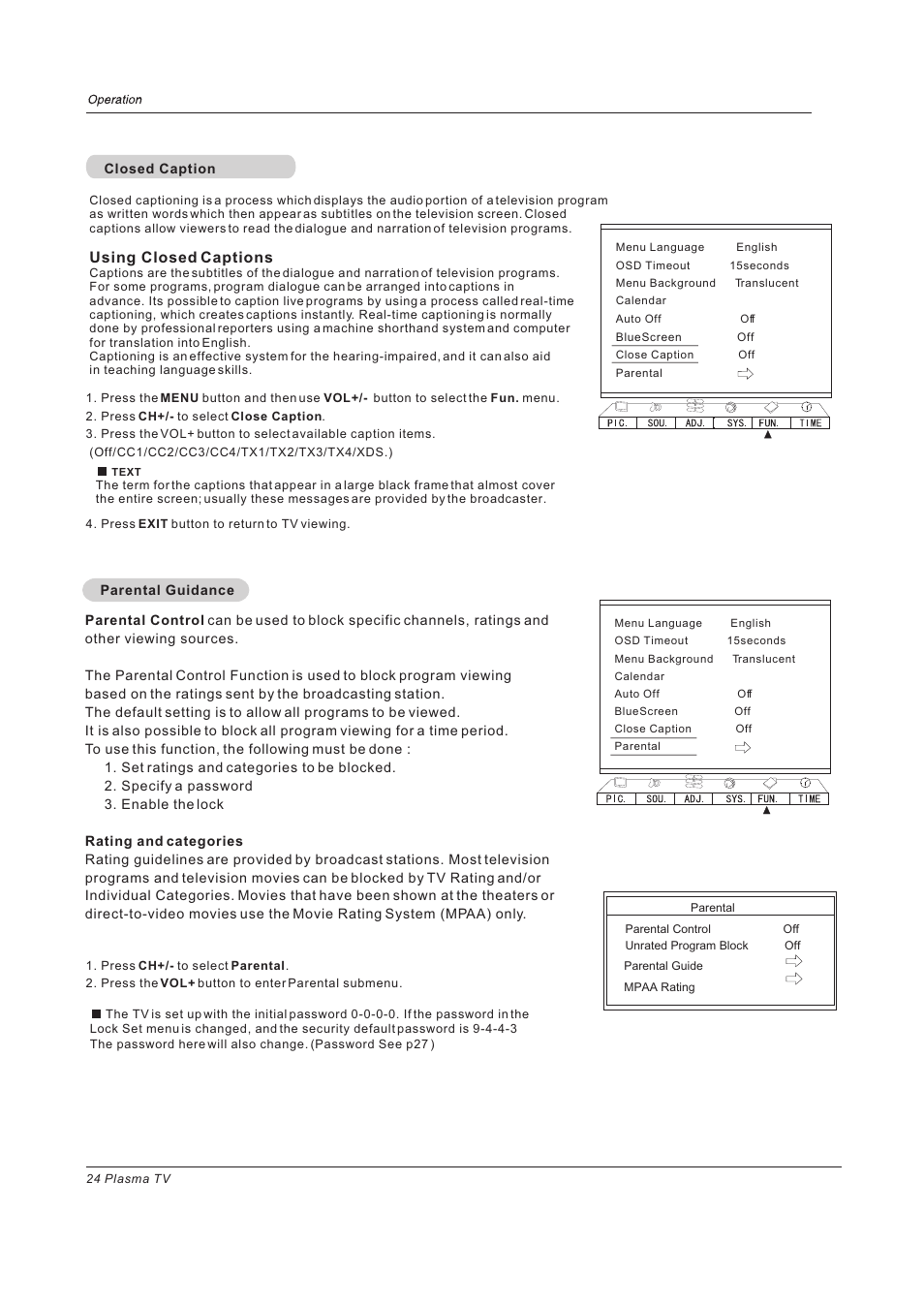 Using closed captions | haier PH-4210D User Manual | Page 24 / 34