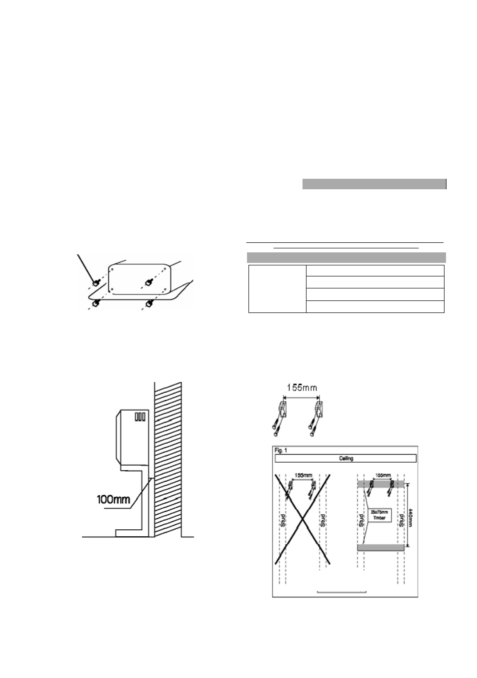 Installation instructions, Wall mounting instructions | haier HDM3.5-1 User Manual | Page 6 / 9