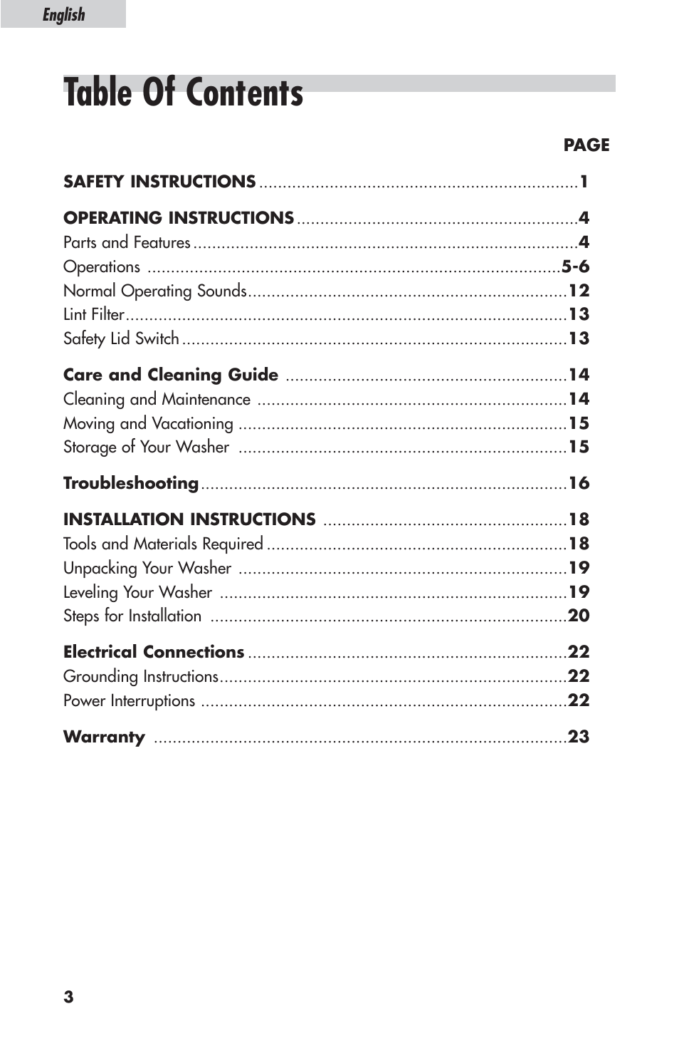 haier ESL-T21 User Manual | Page 4 / 72
