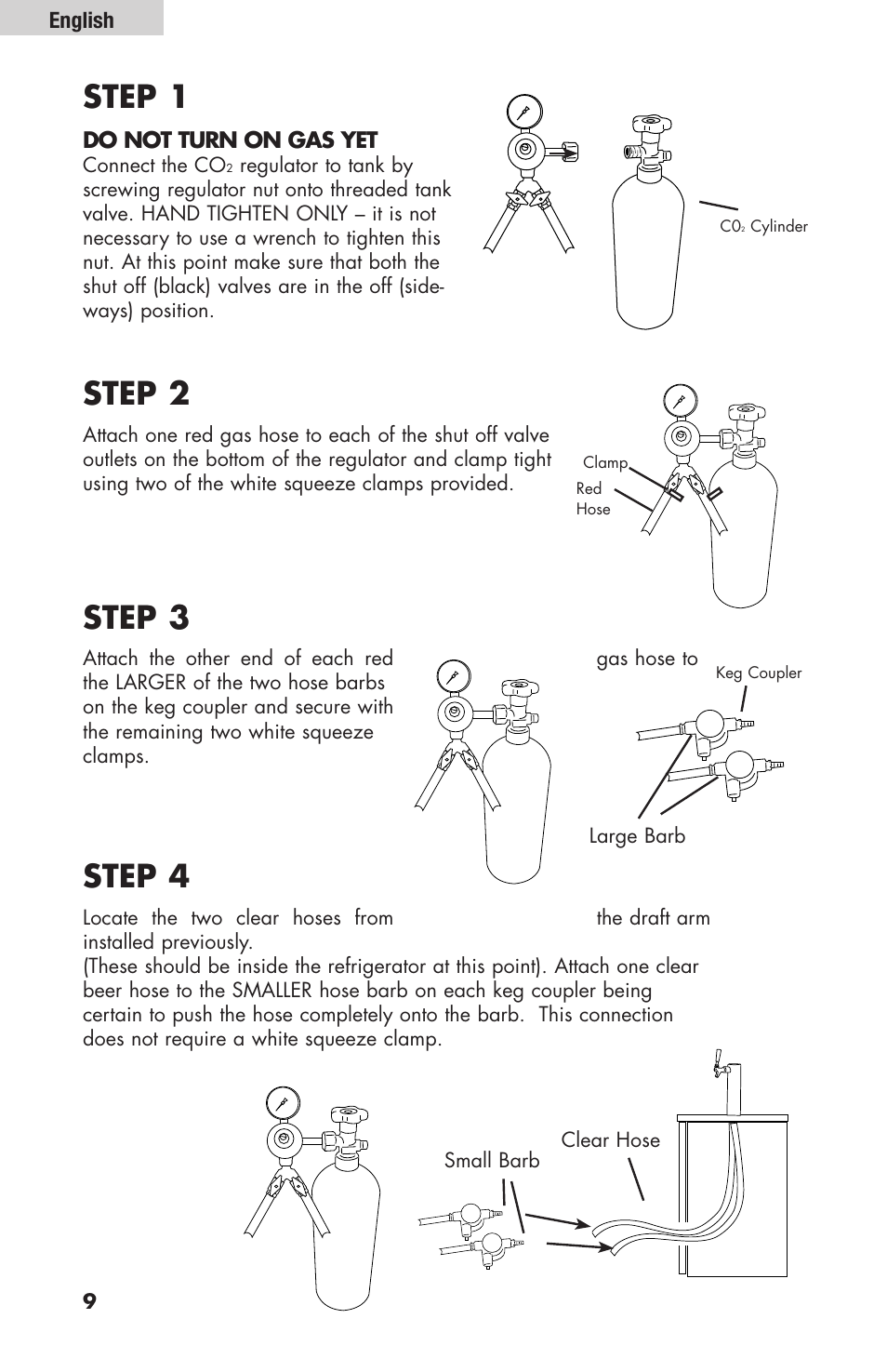 Step 1, Step 2, Step 3 | Step 4 | haier HBF205E User Manual | Page 10 / 76
