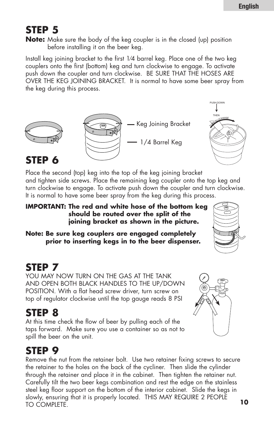 Step 5, Step 6, Step 7 | Step 8, Step 9 | haier HBF205E User Manual | Page 11 / 76