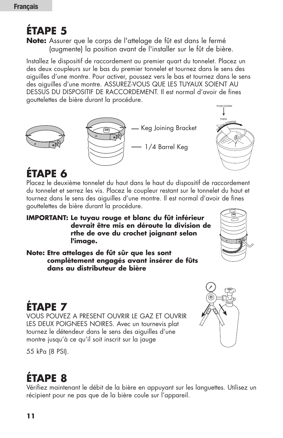 Étape 5, Étape 6, Étape 7 | Étape 8 | haier HBF205E User Manual | Page 36 / 76