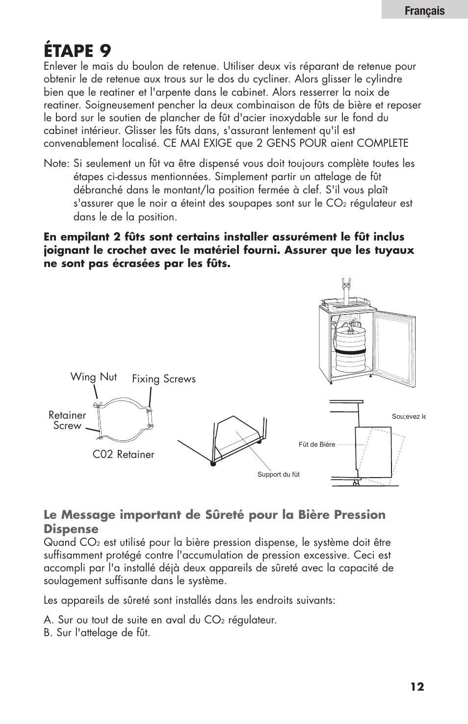 Étape 9, Français | haier HBF205E User Manual | Page 37 / 76