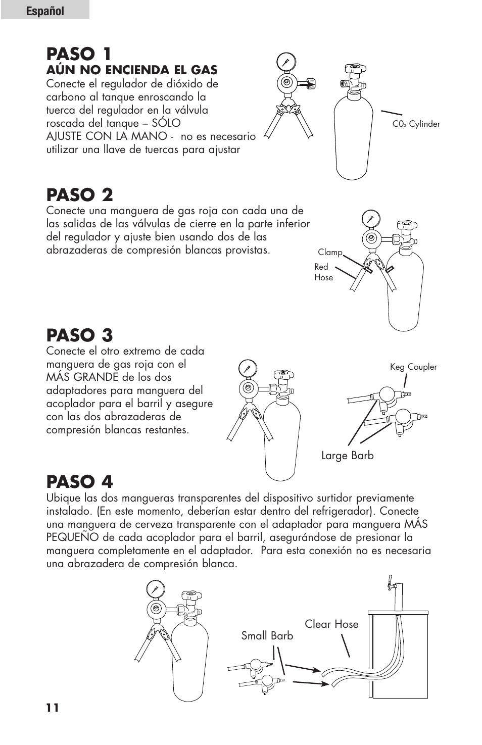 Paso 1, Paso 2, Paso 3 | Paso 4 | haier HBF205E User Manual | Page 60 / 76