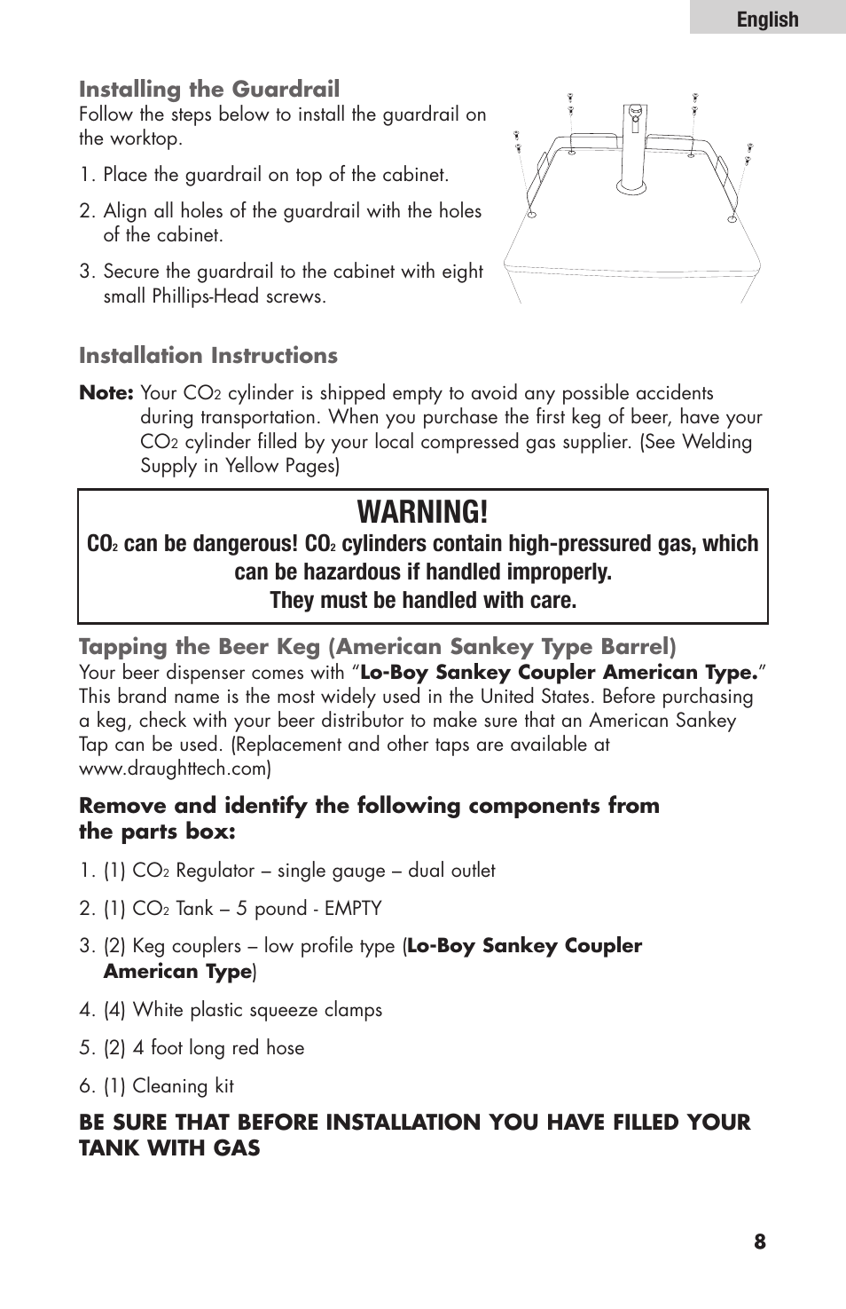 Warning, Can be dangerous! co | haier HBF205E User Manual | Page 9 / 76