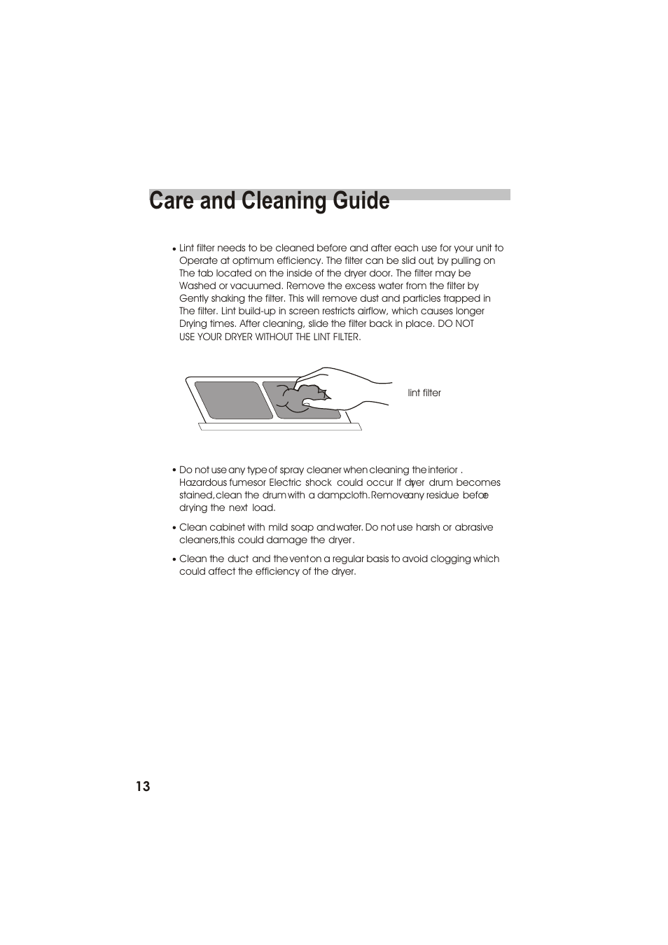Care and cleaning guide | haier GDZ22-2 User Manual | Page 14 / 24
