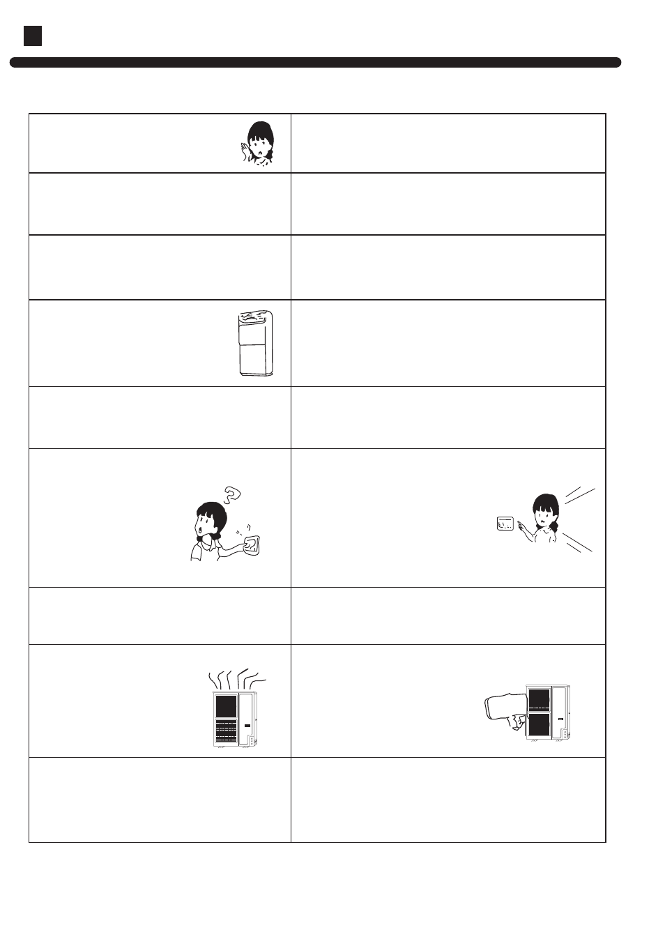 Trouble shooting, Followings are not problems | haier AP602AKEAA User Manual | Page 19 / 30