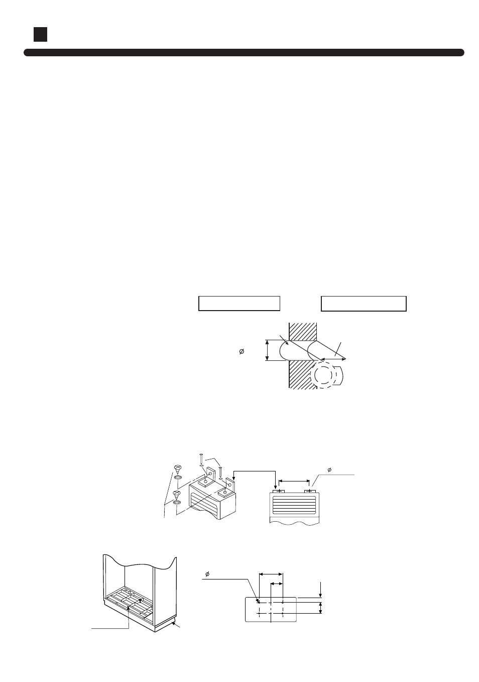 Installation procedures, Installation of indoor unit, Fixing of the unit | Fixing of indoor unit | haier AP602AKEAA User Manual | Page 25 / 30