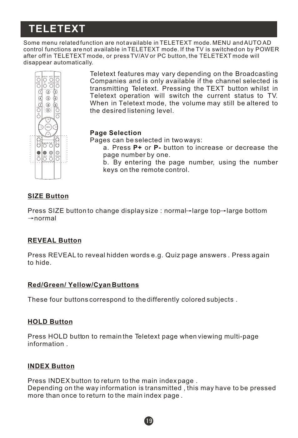 Т³гж 23, Teletext | haier L19R1BW User Manual | Page 22 / 26
