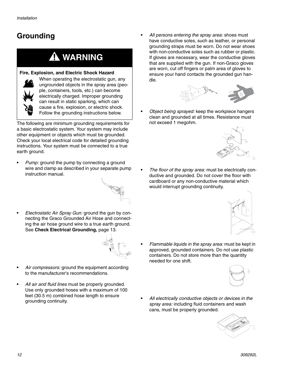 Grounding, Warning | haier PRO XS3 309292L User Manual | Page 12 / 48