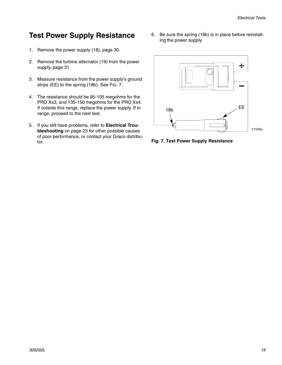 Test power supply resistance | haier PRO XS3 309292L User Manual | Page 19 / 48