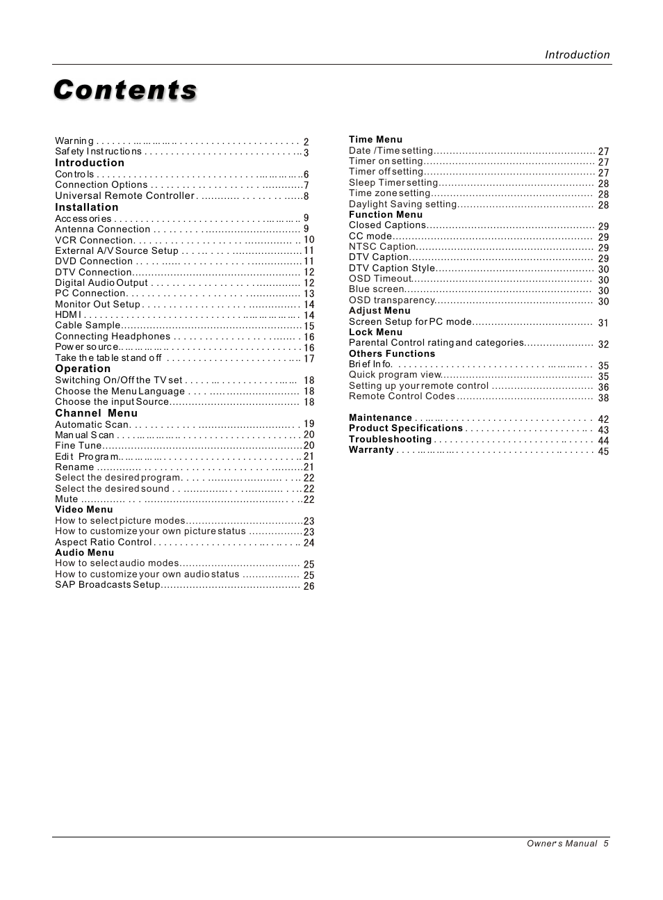 haier HP50B User Manual | Page 5 / 46
