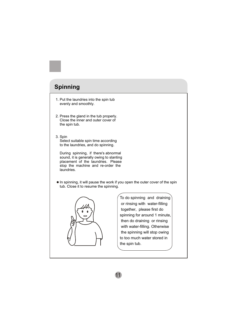 Spinning | haier HWM130-0713S User Manual | Page 13 / 18