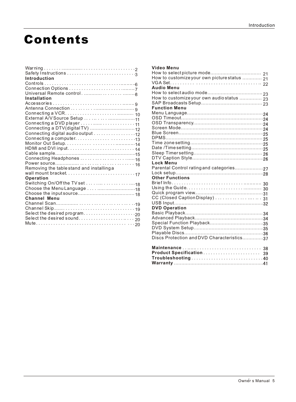 haier HLC26R1 User Manual | Page 5 / 42