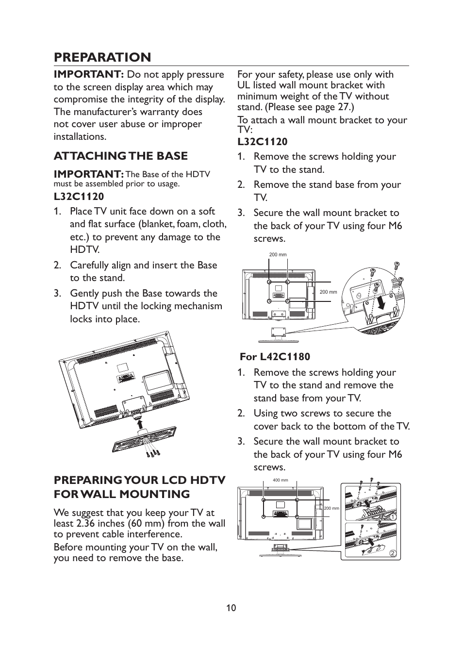 Preparation | haier TFT L32C1120 User Manual | Page 12 / 34