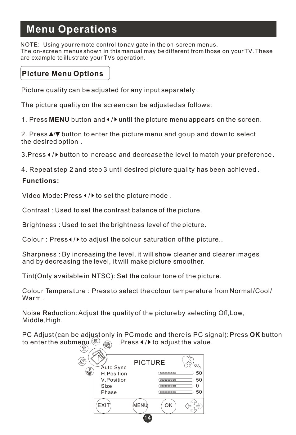Т³гж 16, Menu operations | haier 0090502138 User Manual | Page 16 / 40