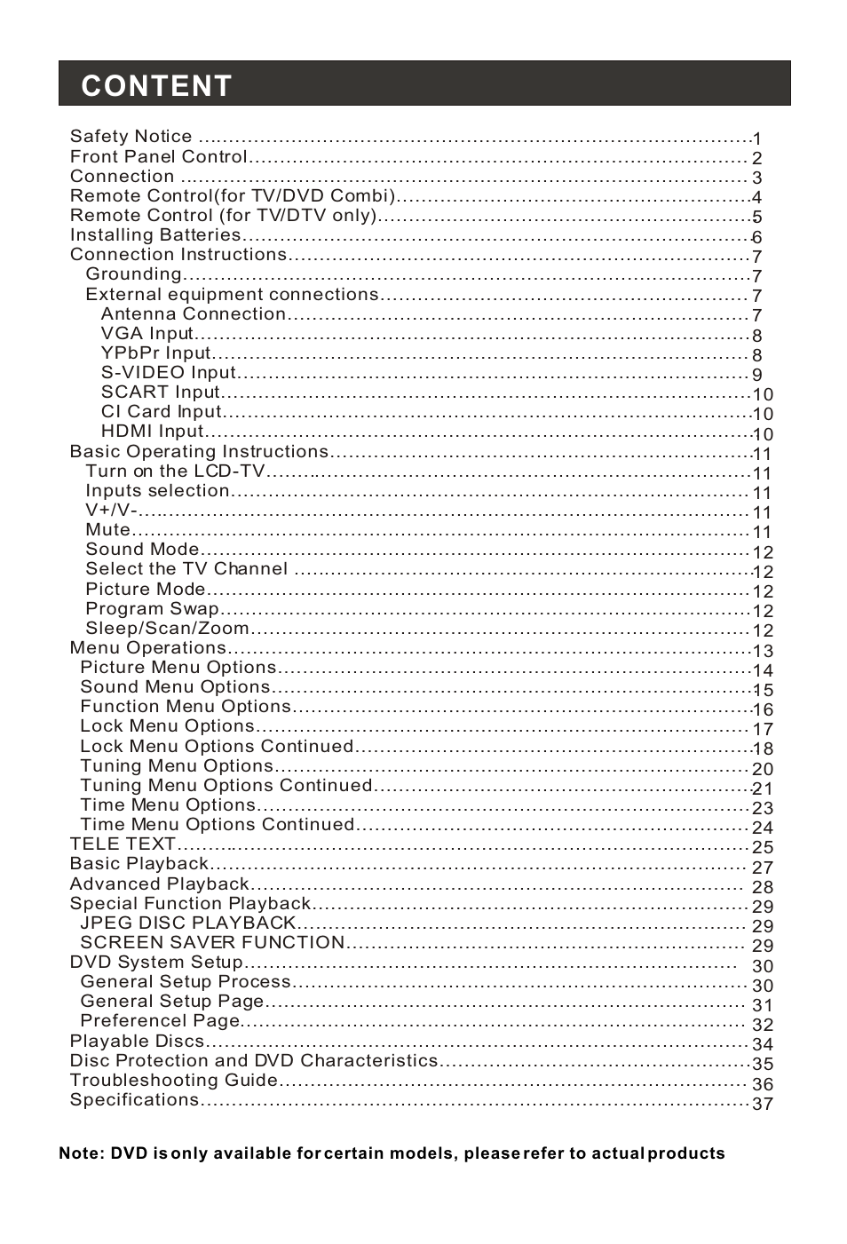 Т³гж 2, Content | haier 0090502138 User Manual | Page 2 / 40