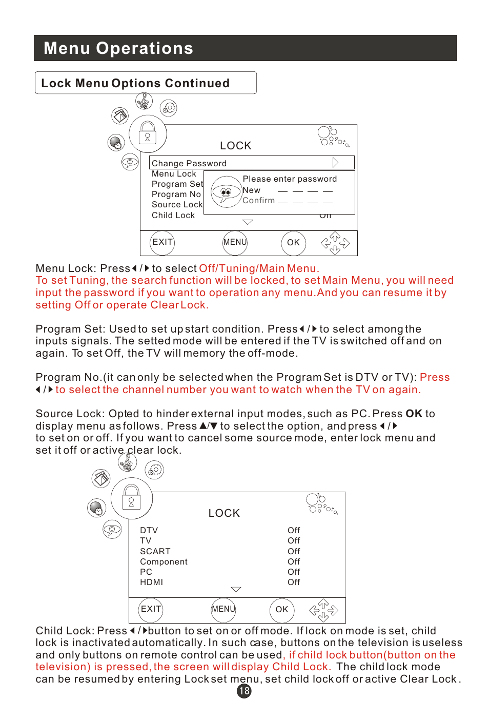 Т³гж 20, Menu operations | haier 0090502138 User Manual | Page 20 / 40