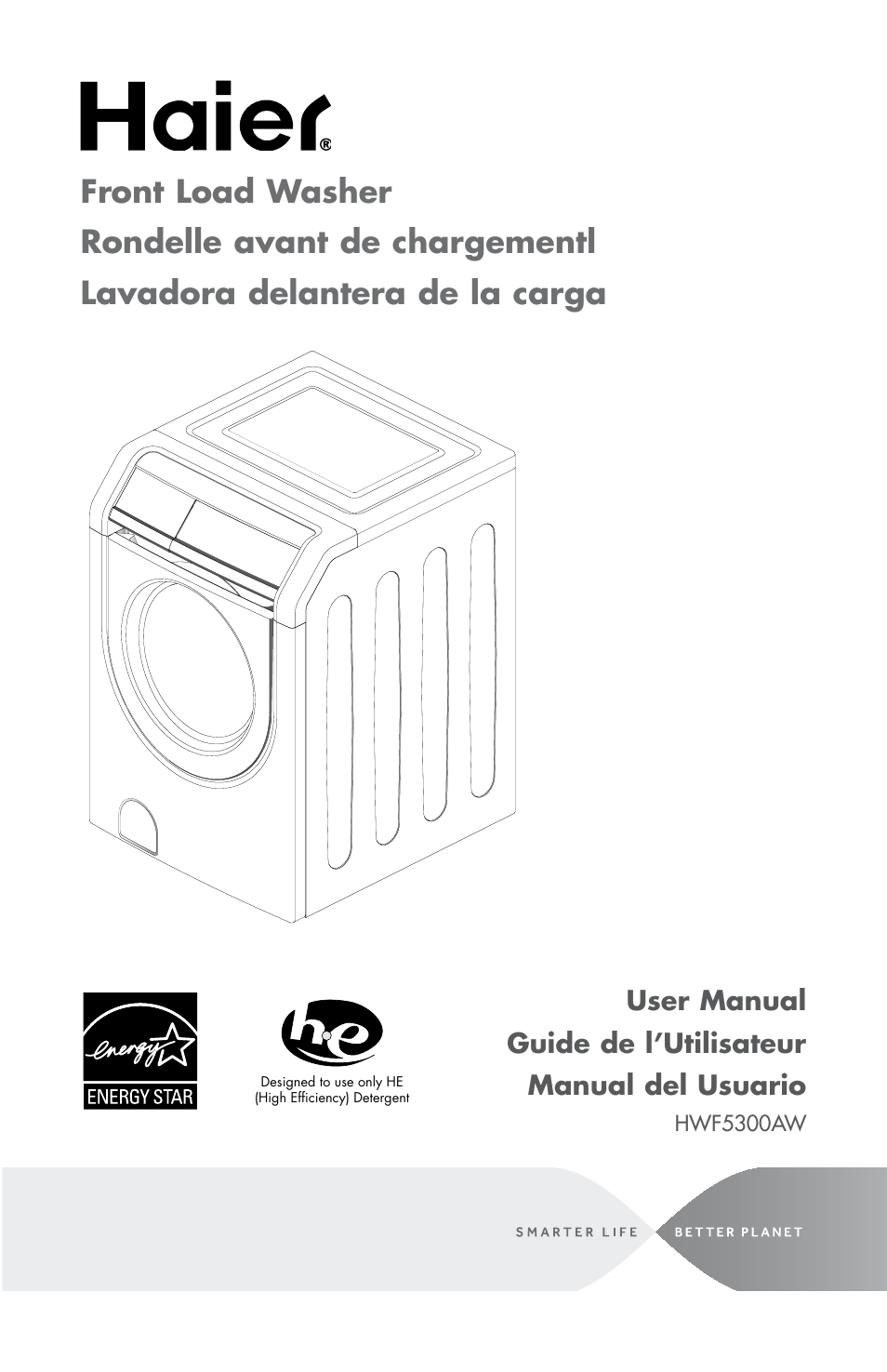 haier HWF5300AW User Manual | 32 pages