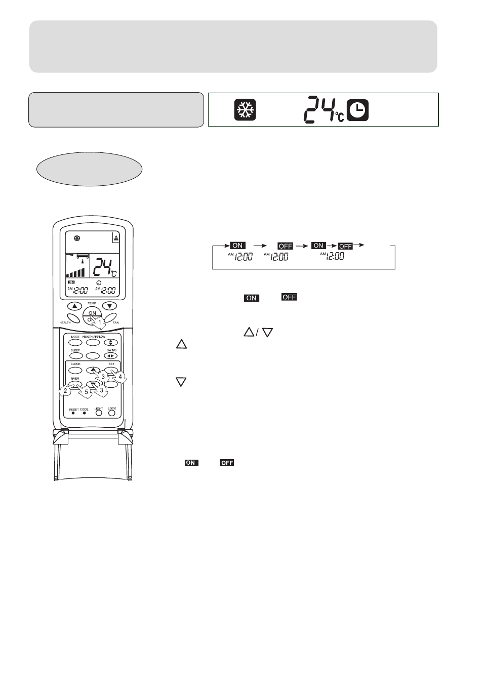 Operation, Timer on/off operation | haier 001050 User Manual | Page 16 / 24