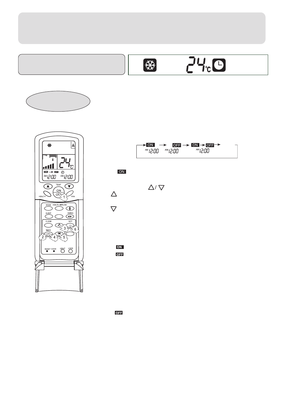 Operation, Timer on-off operation | haier 001050 User Manual | Page 17 / 24