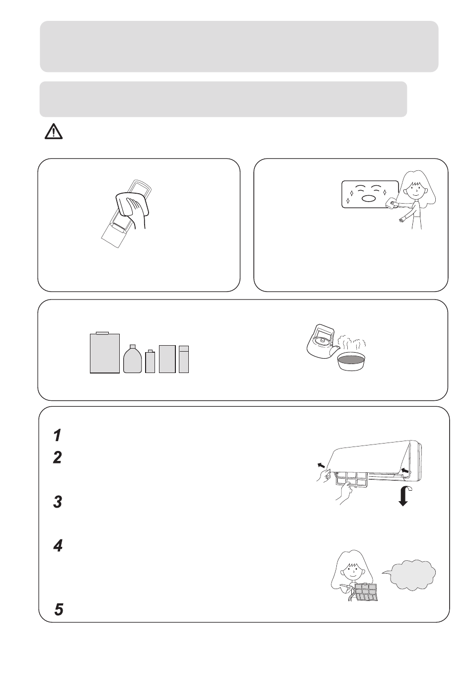 Maintenance, For smart use of the air conditioner warning, Air filter cleaning | Indoor body | haier 001050 User Manual | Page 20 / 24