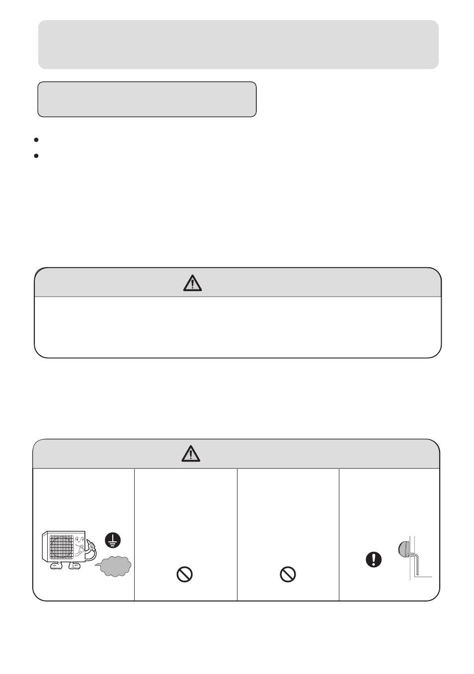 Cautions, Safety instruction installation, Warning | Caution | haier 001050 User Manual | Page 4 / 24