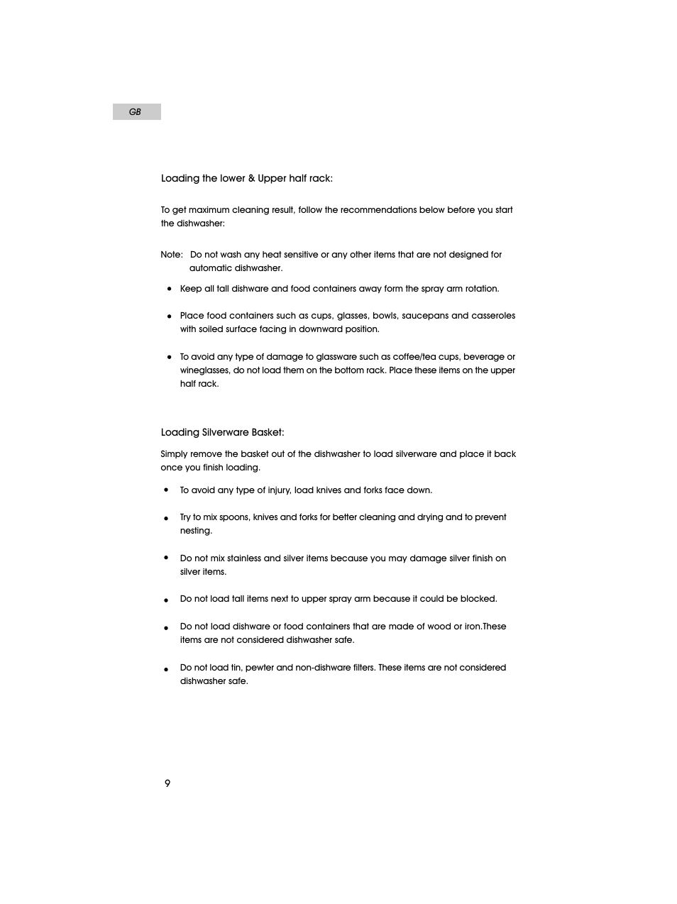 haier HDT18PA User Manual | Page 10 / 26