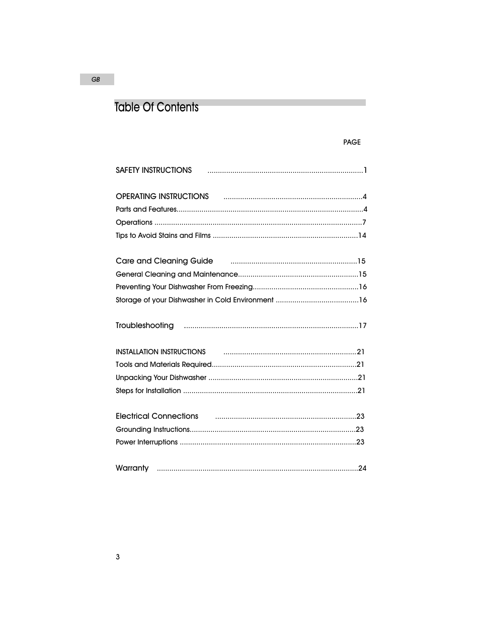 haier HDT18PA User Manual | Page 4 / 26
