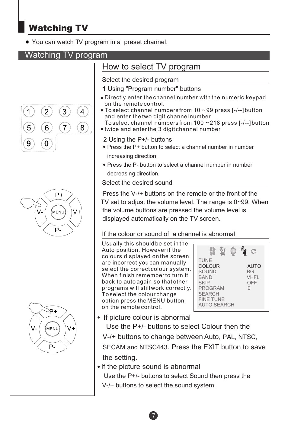 Watching tv watching tv program, How to select tv program | haier DTA-2198PF User Manual | Page 8 / 35