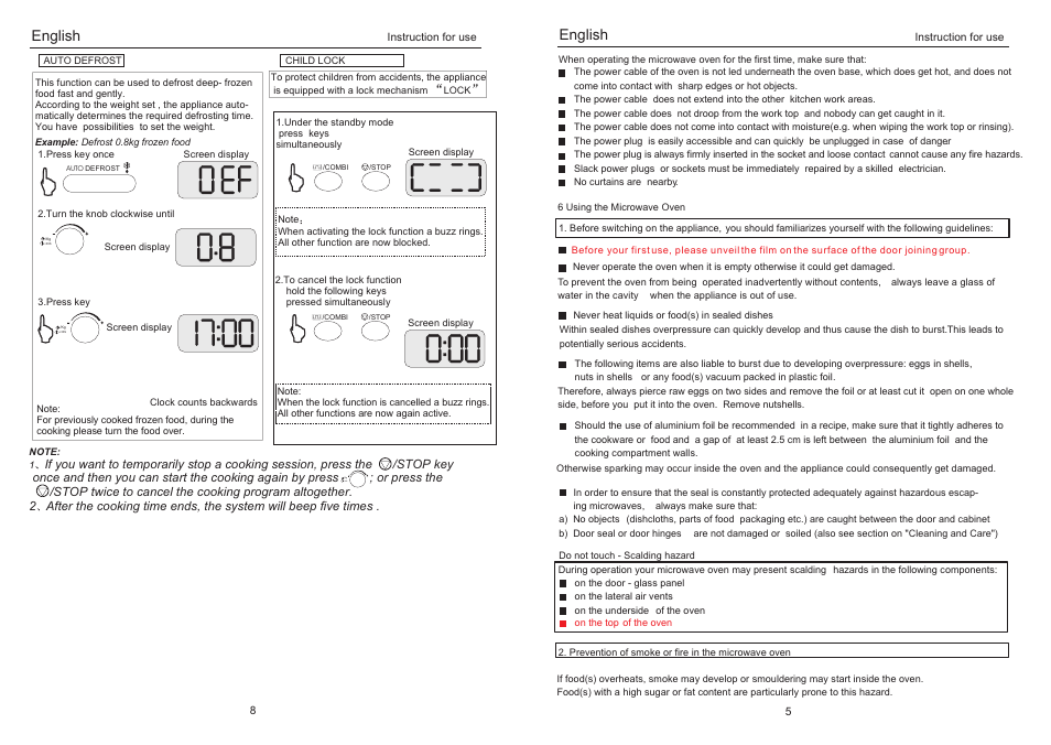 Kg +30s, English | haier EB-3190EG User Manual | Page 7 / 8