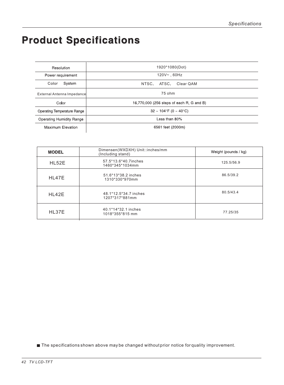 haier HL37E User Manual | Page 47 / 50