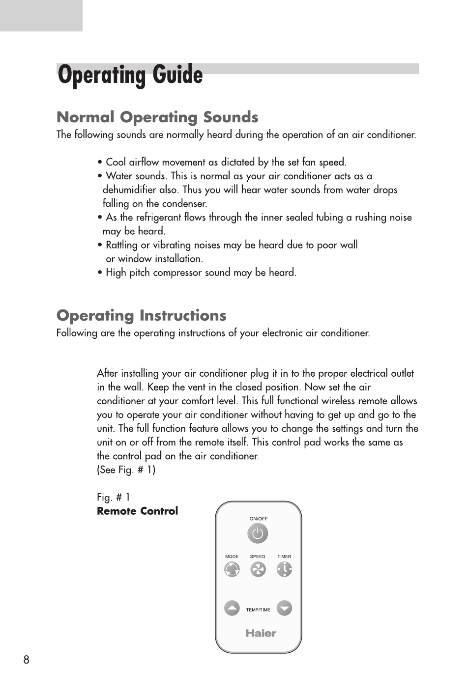 haier ESA3125 User Manual | Page 10 / 24