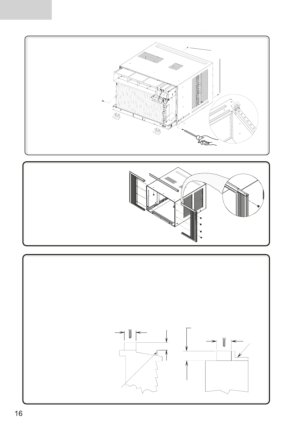English, Prepare unit for installation-2, Assemble curtains/top rail | Prepare window for installtion | haier ESA3125 User Manual | Page 18 / 24