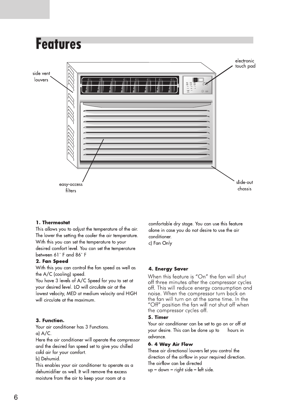 English | haier ESA3125 User Manual | Page 8 / 24