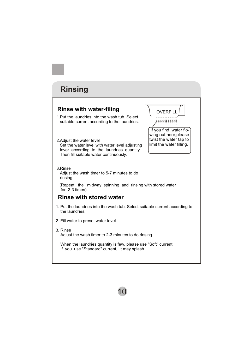 Rinsing | haier A6-707 User Manual | Page 12 / 17