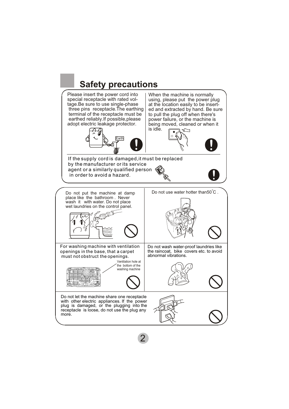 Safety precautions | haier A6-707 User Manual | Page 4 / 17