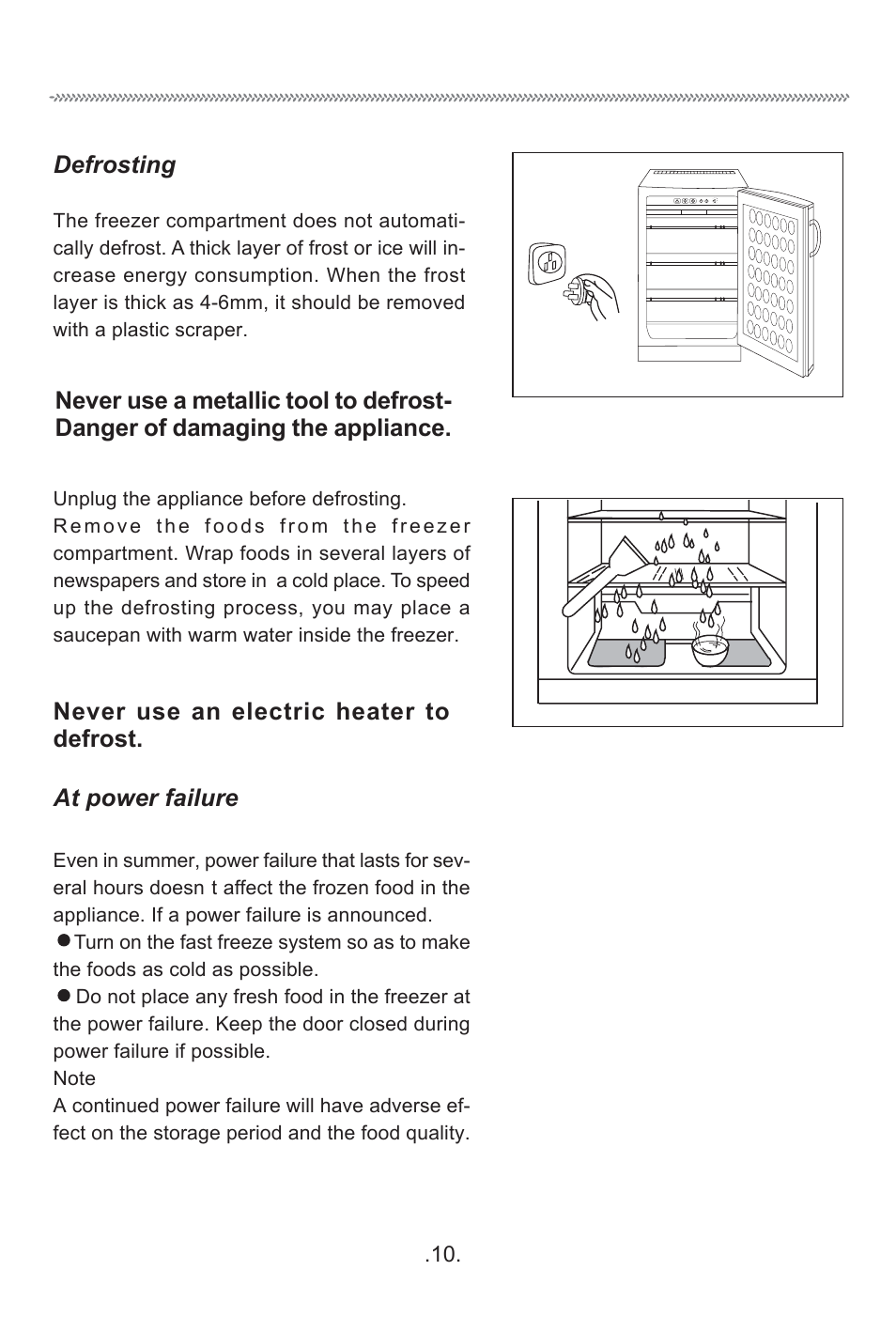 Defrosting/cleaning, Defrosting | haier HF-116R User Manual | Page 12 / 17