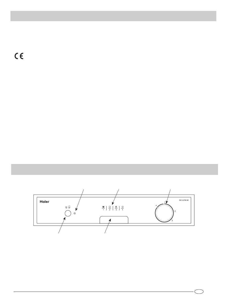 haier DW12-EFM ME User Manual | Page 2 / 12
