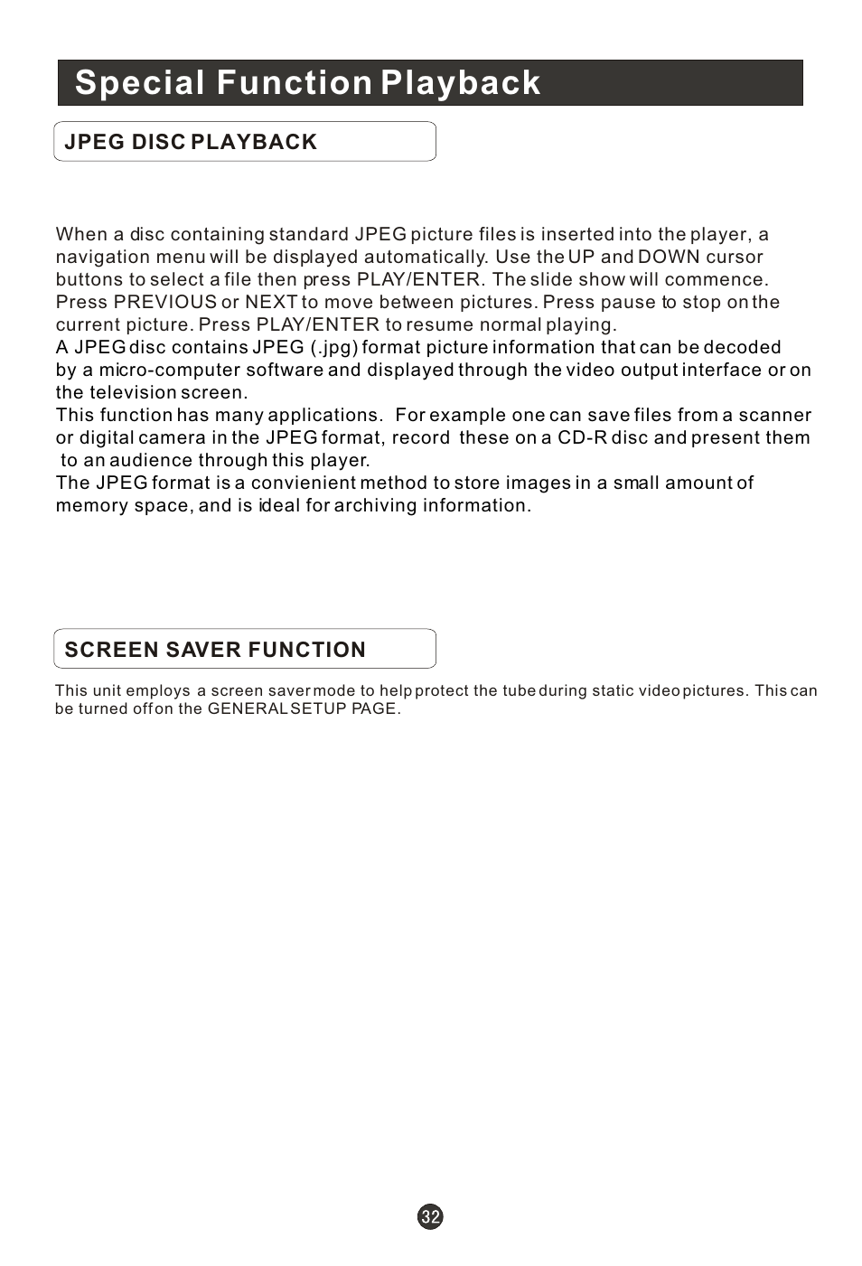 Special function playback | haier HL15RW User Manual | Page 37 / 47