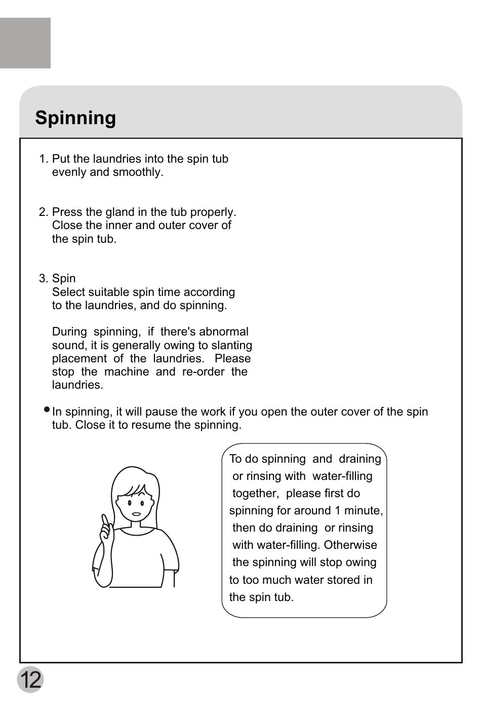 Spinning | haier HWM75-113S User Manual | Page 14 / 20