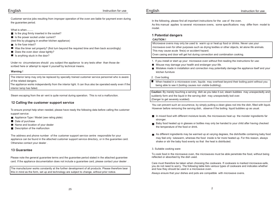 English | haier EB-3190EC User Manual | Page 5 / 16