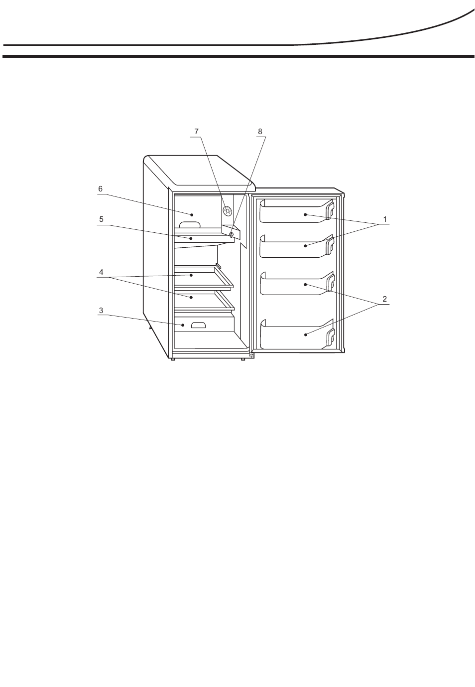 Figuration of the refrigerator | haier HR-180T2 User Manual | Page 2 / 18