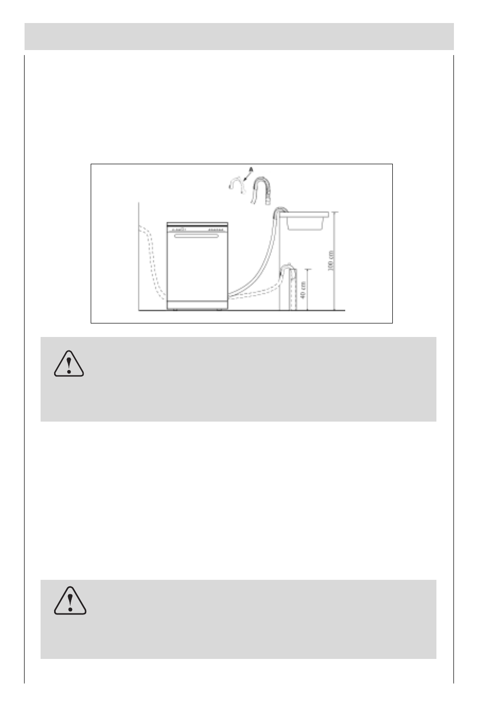 Drain hose connection, Electrical connection | haier DW15-PFE2 User Manual | Page 7 / 36