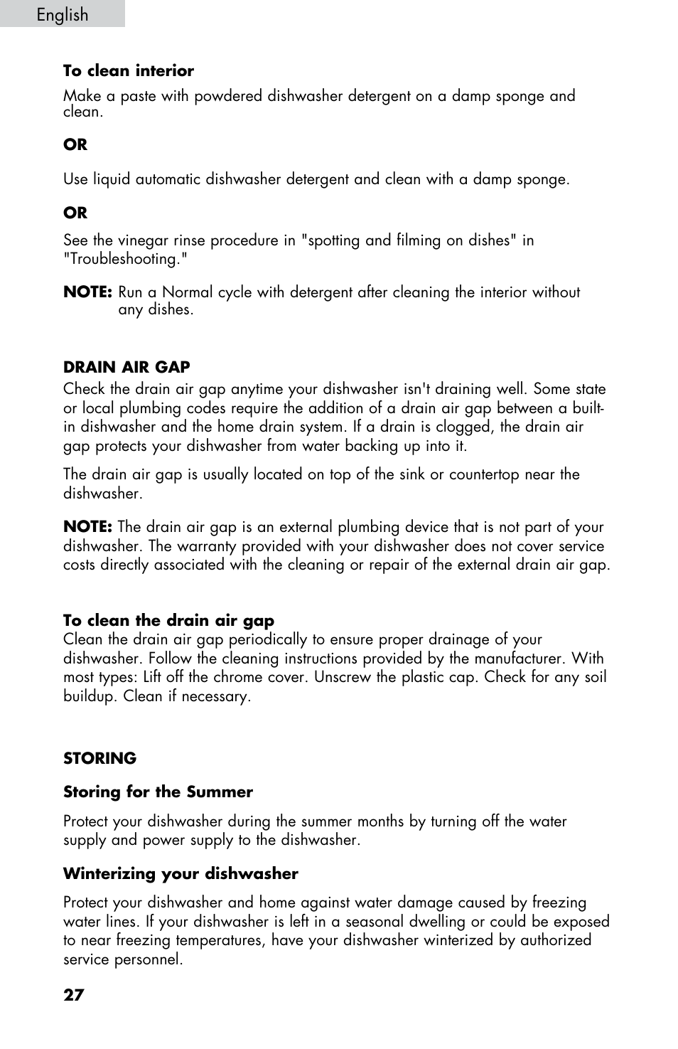 haier DWL2825 User Manual | Page 28 / 100
