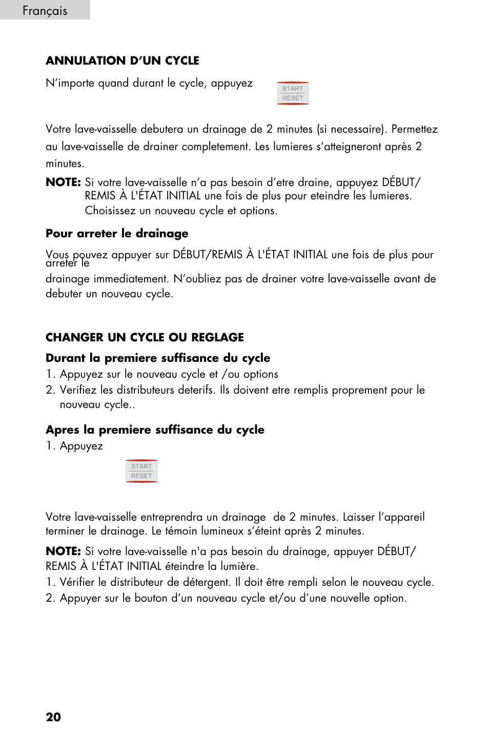 haier DWL2825 User Manual | Page 54 / 100