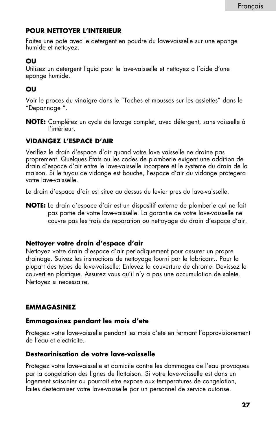 haier DWL2825 User Manual | Page 61 / 100